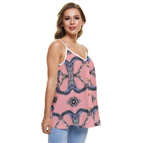 Casual Spaghetti Strap Chiffon Top 