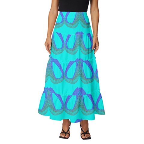 Tiered Ruffle Maxi Skirt 