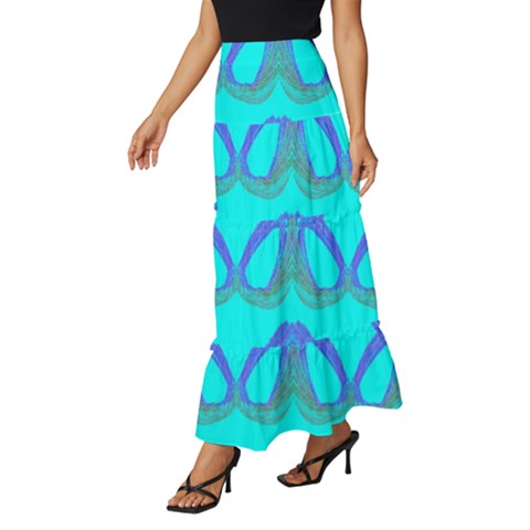 Tiered Ruffle Maxi Skirt 