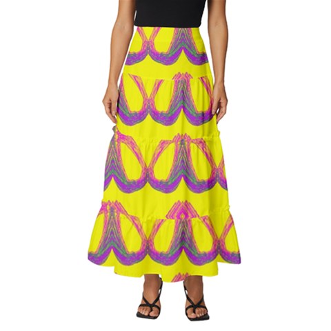 Tiered Ruffle Maxi Skirt 