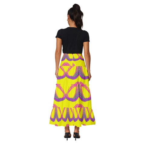 Tiered Ruffle Maxi Skirt 