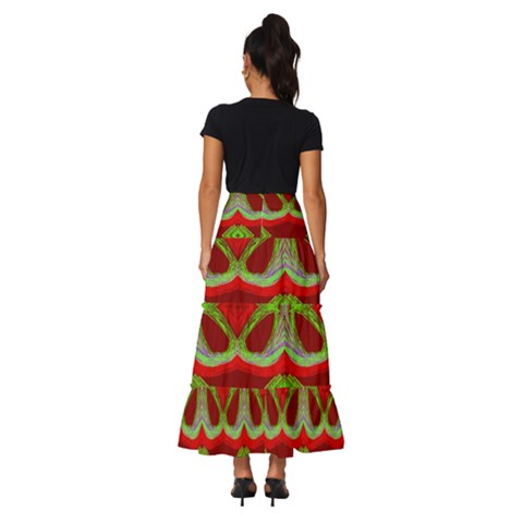 Tiered Ruffle Maxi Skirt 