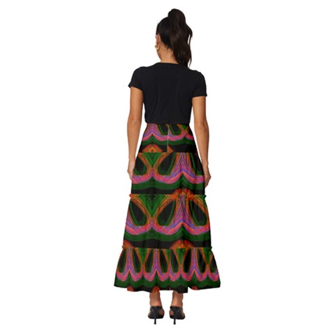 Tiered Ruffle Maxi Skirt 