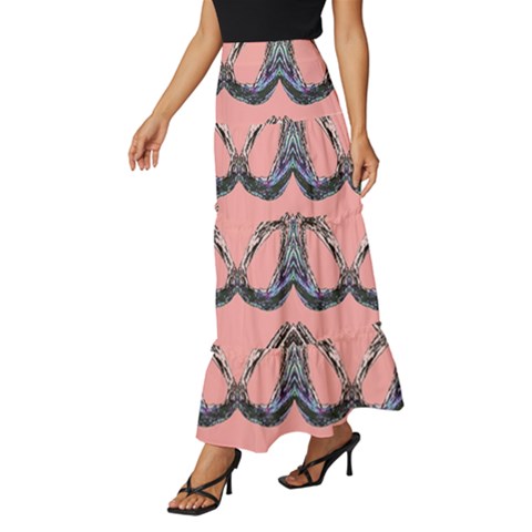 Tiered Ruffle Maxi Skirt 