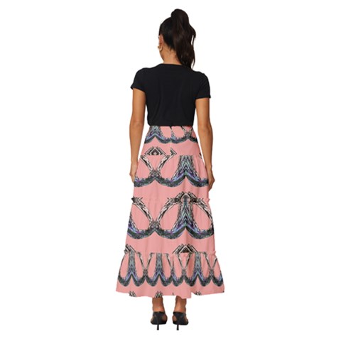 Tiered Ruffle Maxi Skirt 