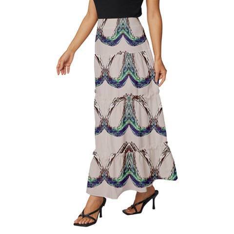 Tiered Ruffle Maxi Skirt 