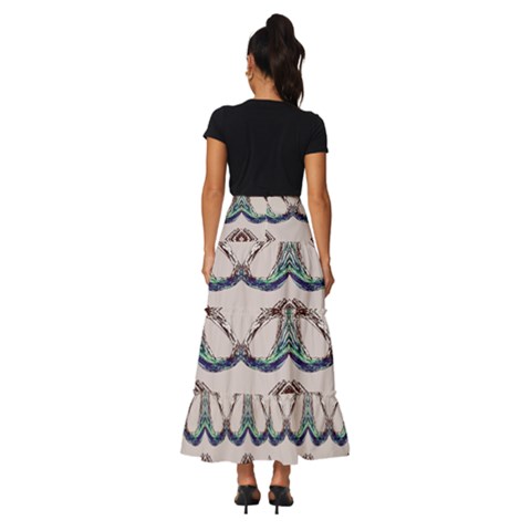 Tiered Ruffle Maxi Skirt 