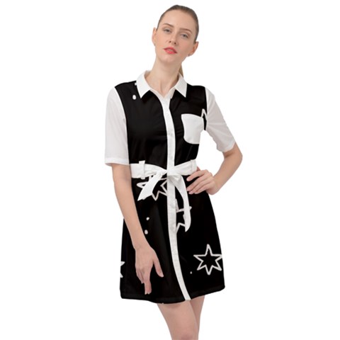 Belted Shirt Dress 