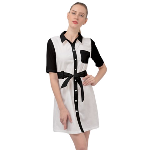 Belted Shirt Dress 