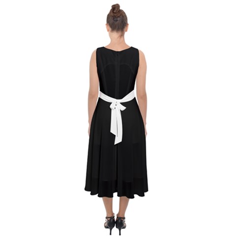 Midi Tie-Back Chiffon Dress 
