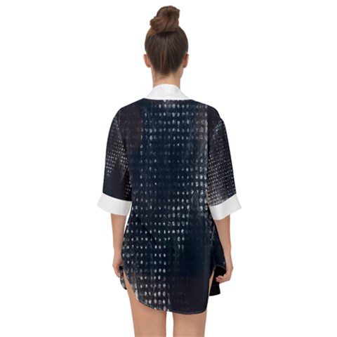 Open Front Chiffon Kimono 