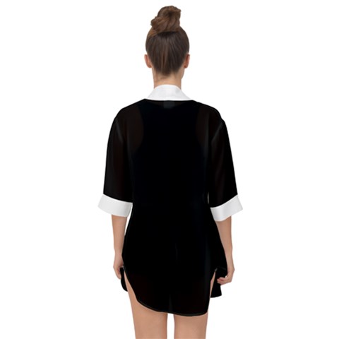 Open Front Chiffon Kimono 