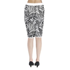 Midi Wrap Pencil Skirt 