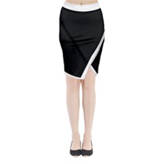 Midi Wrap Pencil Skirt 