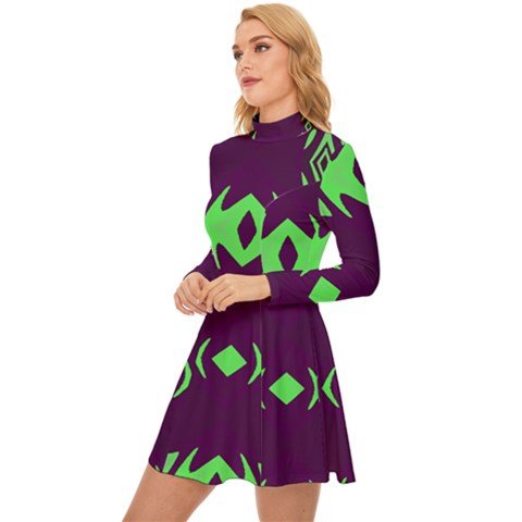 Long Sleeve Velour Longline Dress 