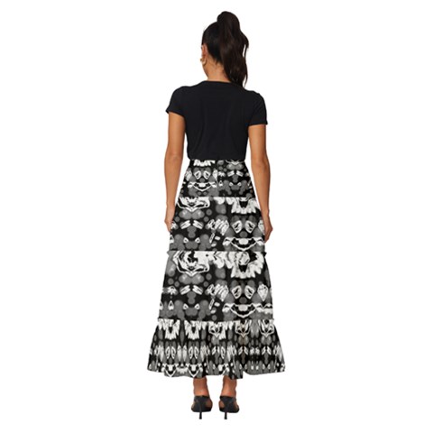 Tiered Ruffle Maxi Skirt 