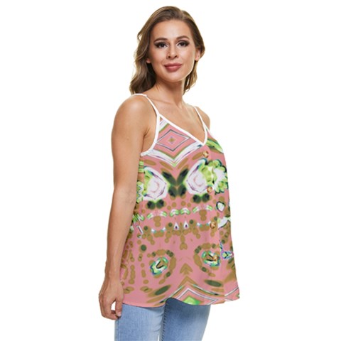 Casual Spaghetti Strap Chiffon Top 