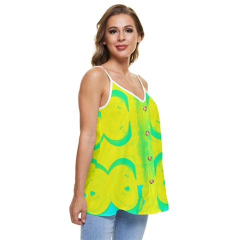 Casual Spaghetti Strap Chiffon Top 