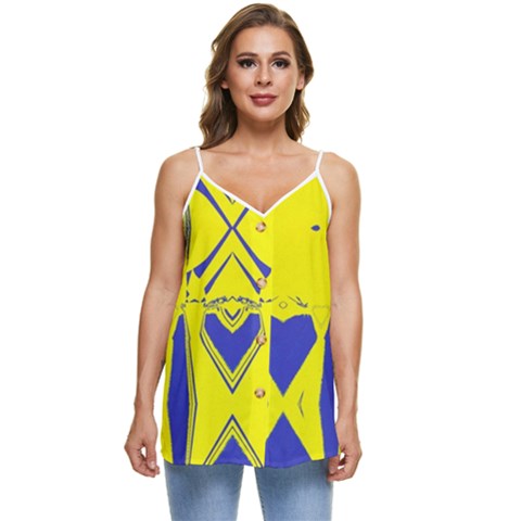 Casual Spaghetti Strap Chiffon Top 