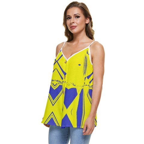 Casual Spaghetti Strap Chiffon Top 
