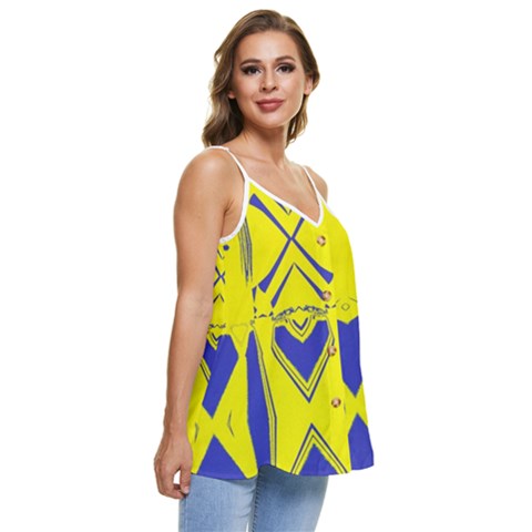 Casual Spaghetti Strap Chiffon Top 