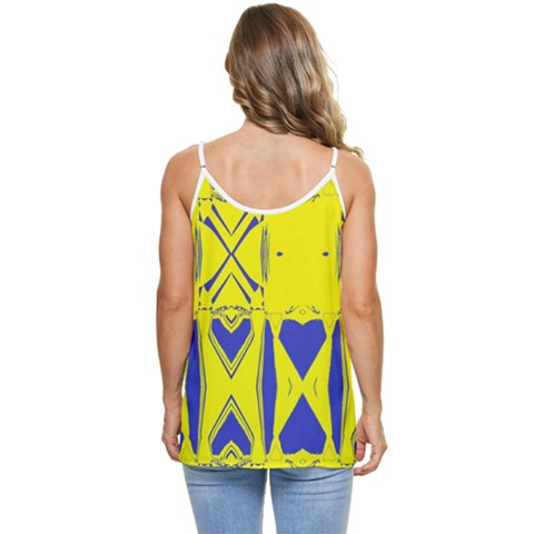 Casual Spaghetti Strap Chiffon Top 