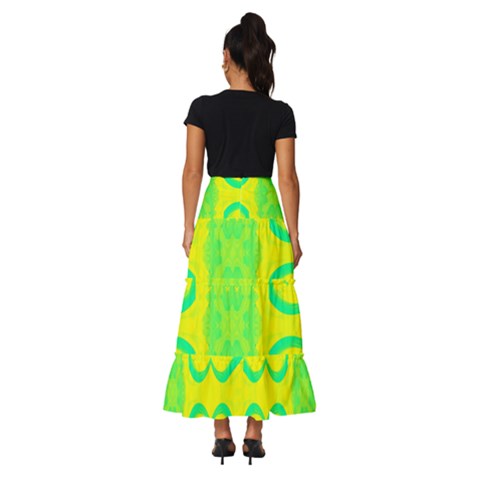 Tiered Ruffle Maxi Skirt 