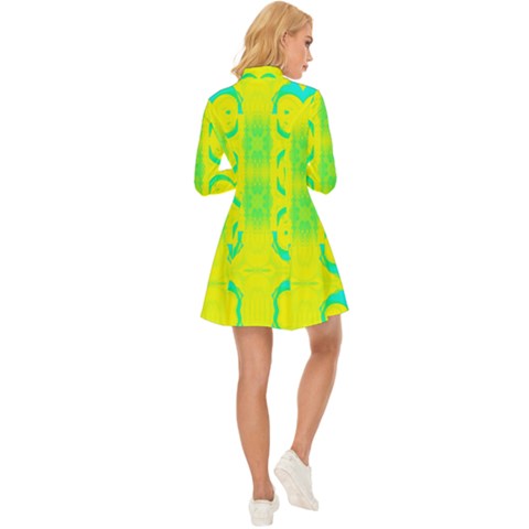 Long Sleeve Velour Longline Dress 