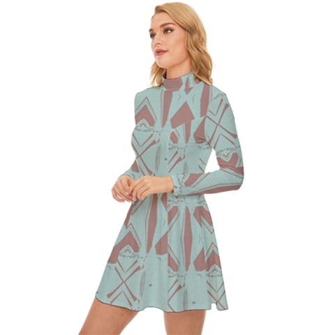 Long Sleeve Velour Longline Dress 