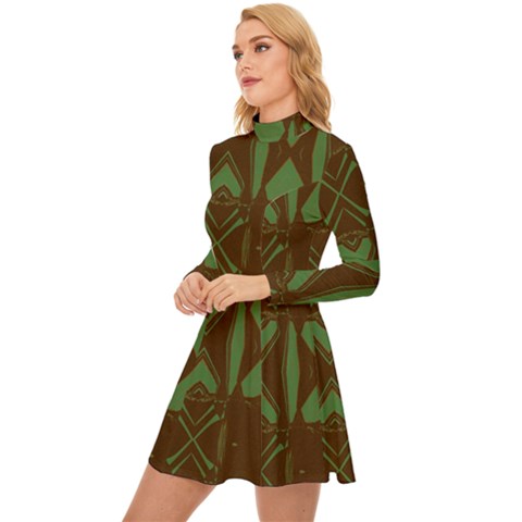 Long Sleeve Velour Longline Dress 