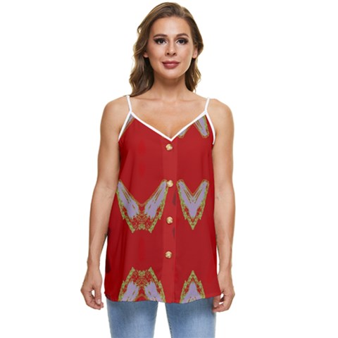 Casual Spaghetti Strap Chiffon Top 