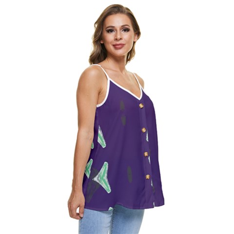 Casual Spaghetti Strap Chiffon Top 