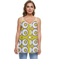 Casual Spaghetti Strap Chiffon Top