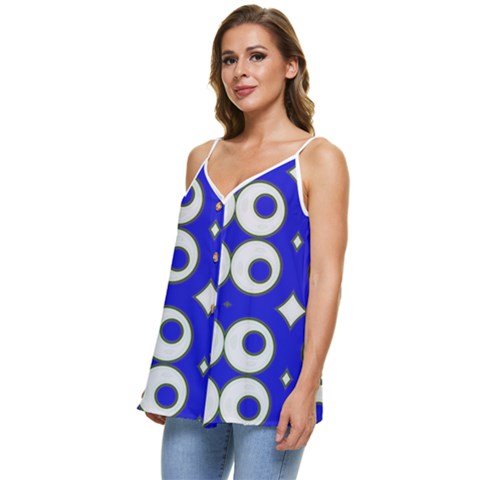 Casual Spaghetti Strap Chiffon Top 