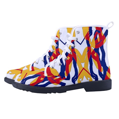 Men s High-Top Canvas Sneakers 