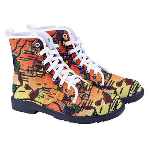 Men s High-Top Canvas Sneakers 