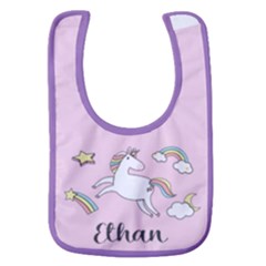 Unicorn Name Baby Bib