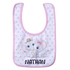 Elephant Name Baby Bib