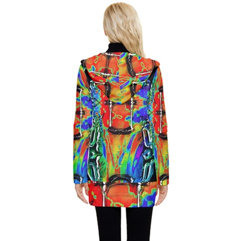 Button Up Hooded Coat  