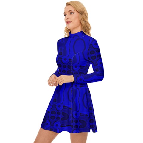 Long Sleeve Velour Longline Dress 