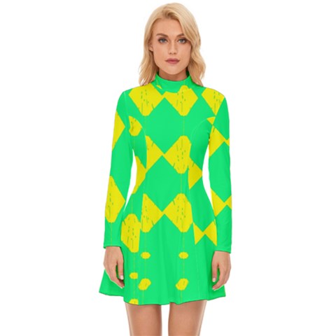 Long Sleeve Velour Longline Dress 