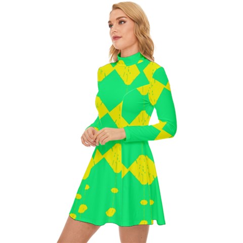 Long Sleeve Velour Longline Dress 
