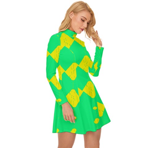 Long Sleeve Velour Longline Dress 