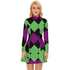 Long Sleeve Velour Longline Dress