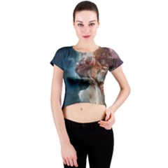 Drop Crop - Crew Neck Crop Top