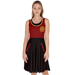 TOT dress - Knee Length Skater Dress With Pockets