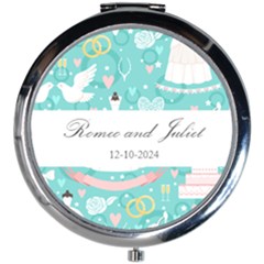 Personalized Wedding Gift Mini Round Mirror