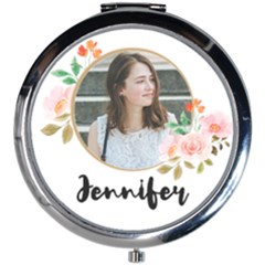 Personalized Photo Name Mini Round Mirror