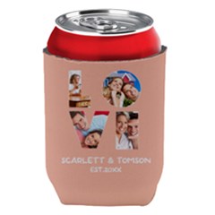 Personalized Couple Photo Name Can Cooler