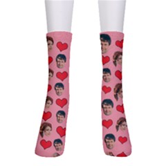 Personalized Couple Head Photo Sock - Crew Socks